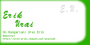 erik urai business card